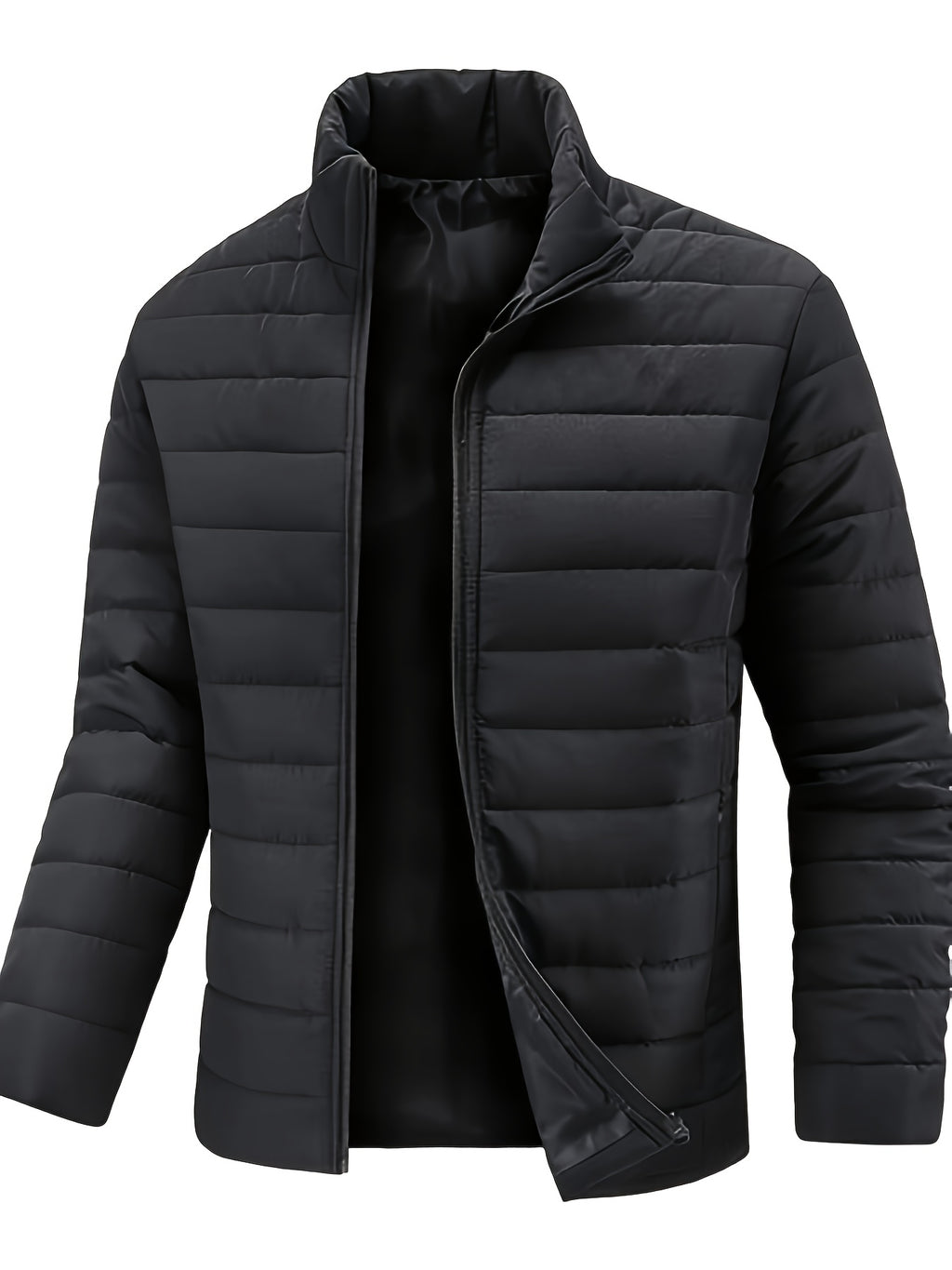 STAND COLLAR PUFFER JACKET FOR MEN