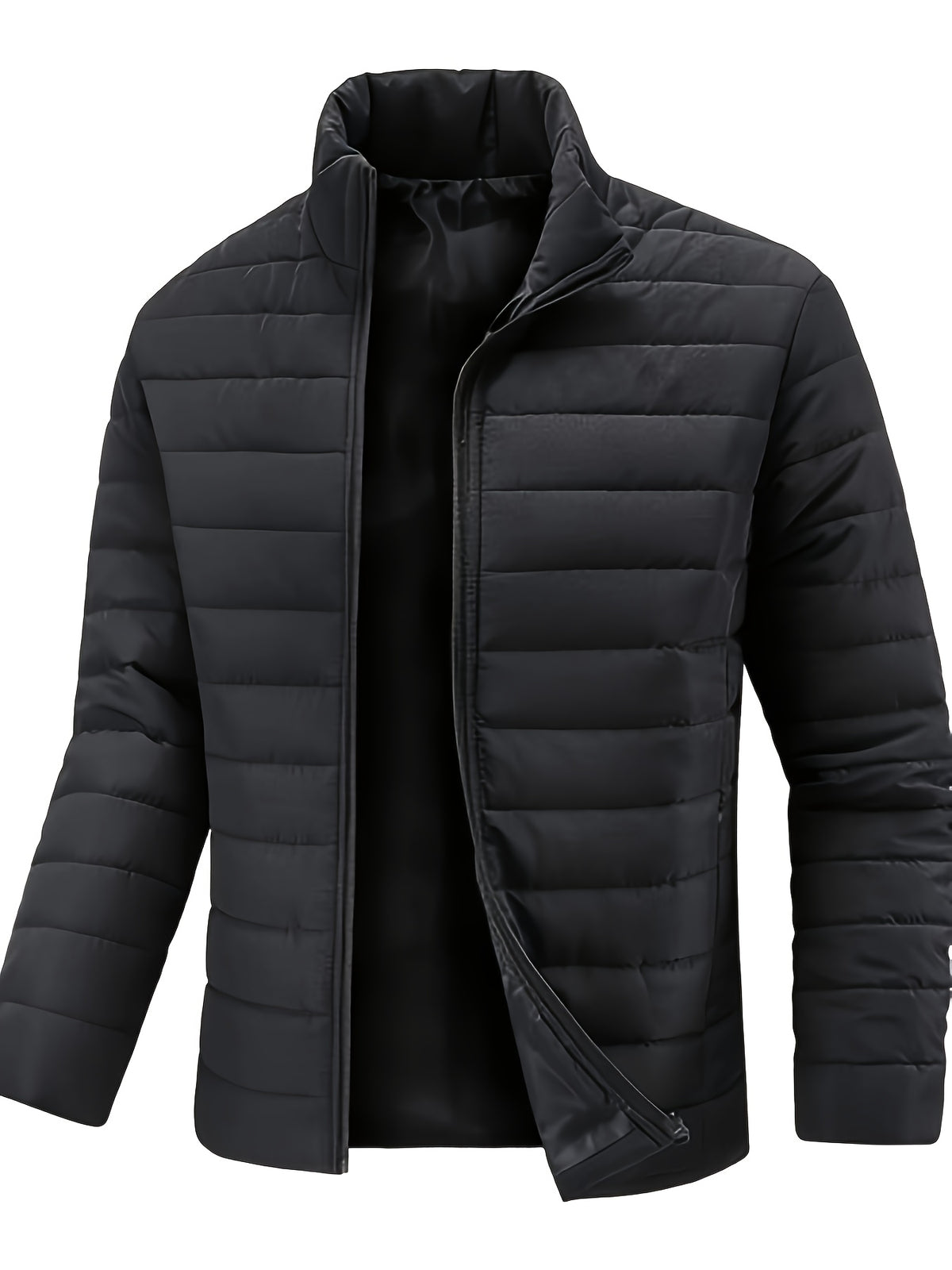 STAND COLLAR PUFFER JACKET FOR MEN