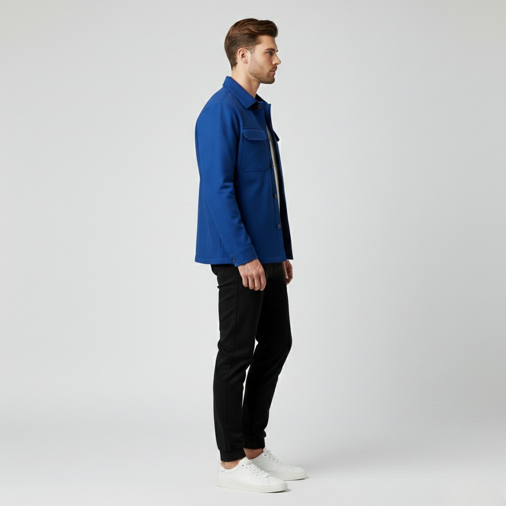 Men's Structured Utility Shirt Jacket
