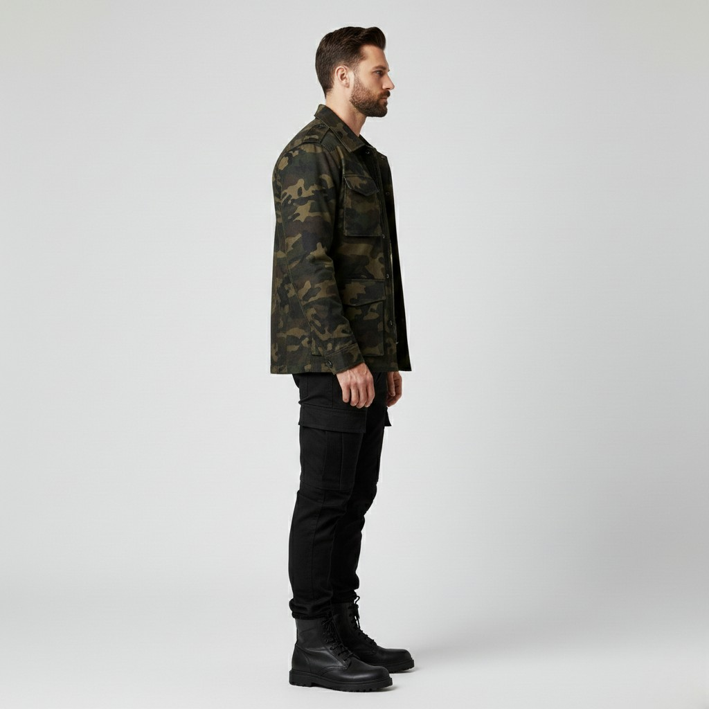 Men's Camo Field Utility Jacket