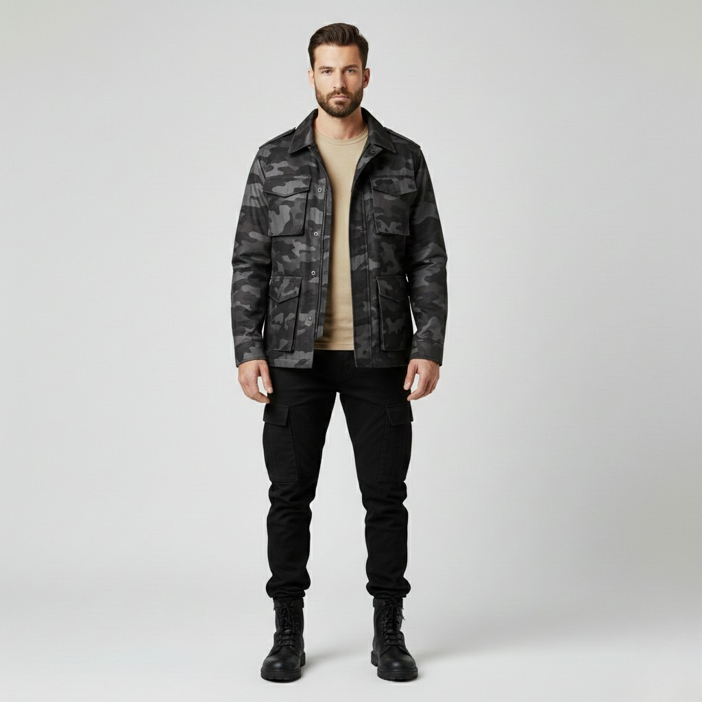 Men's Camo Field Utility Jacket