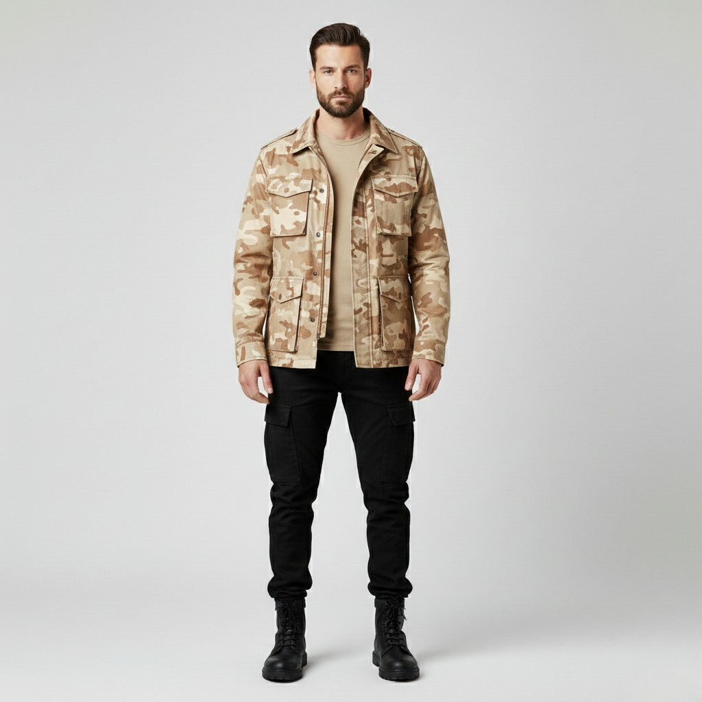 Men's Camo Field Utility Jacket