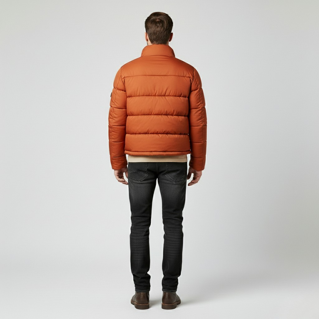 Men's Structured Utility Puffer Jacket