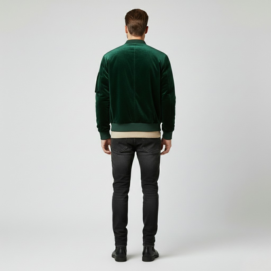 Men's Utility Zip Bomber Jacket