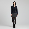 Women's Double-Breasted Military Blazer