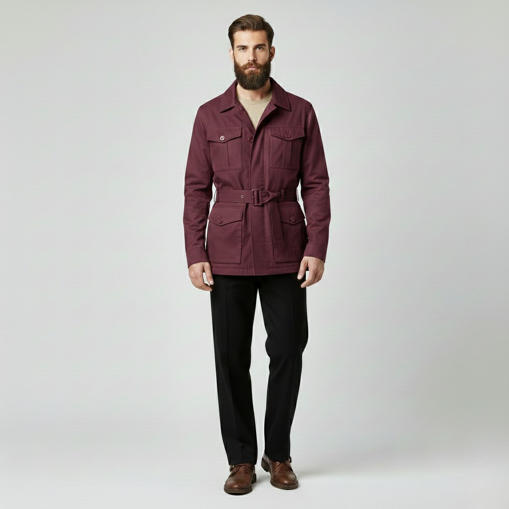 Men's Belted Utility Field Jacket