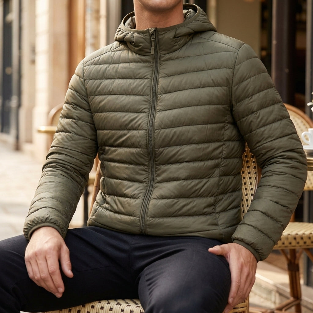 HOODED QUILTED PUFFER JACKET FOR WOMEN
