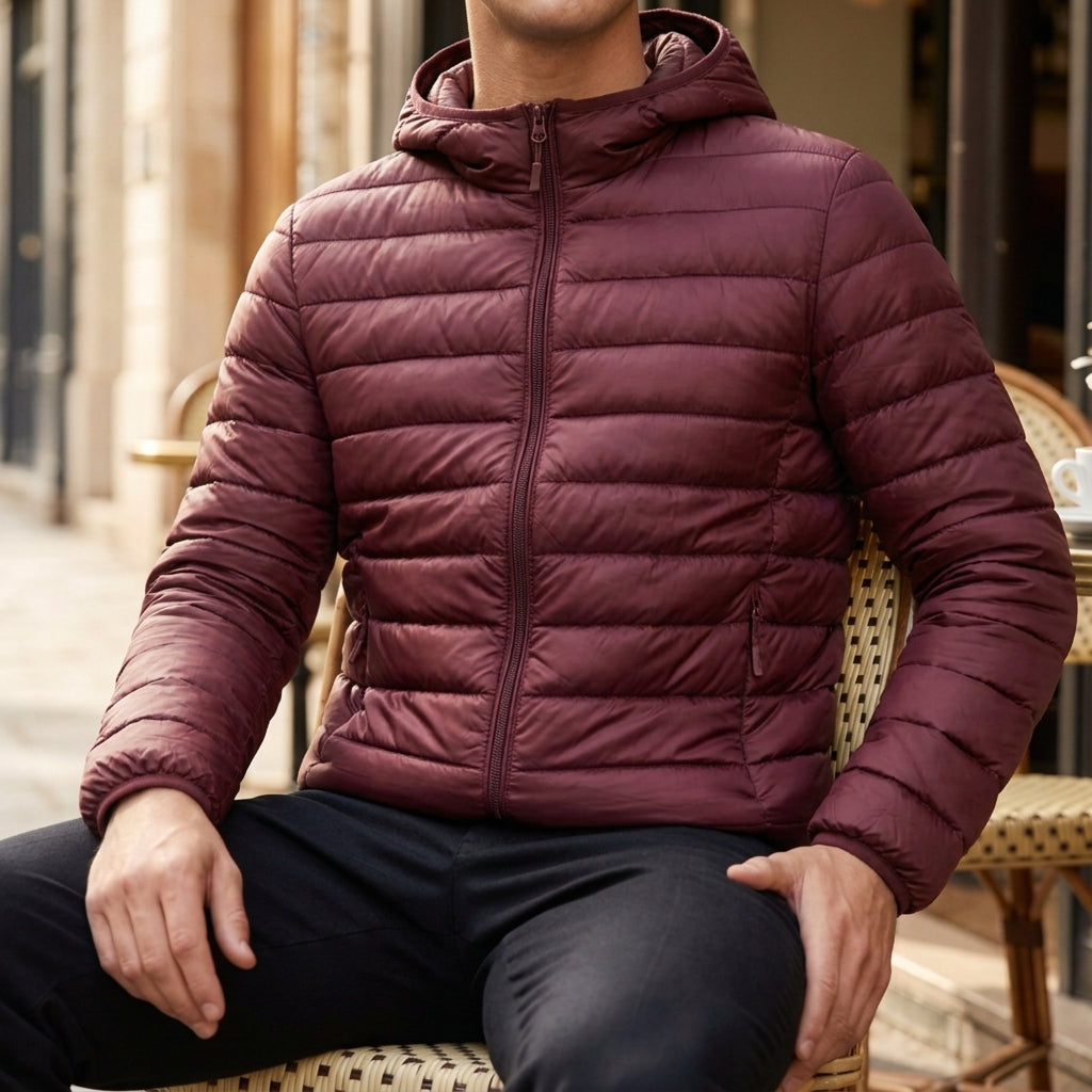 HOODED QUILTED PUFFER JACKET FOR WOMEN