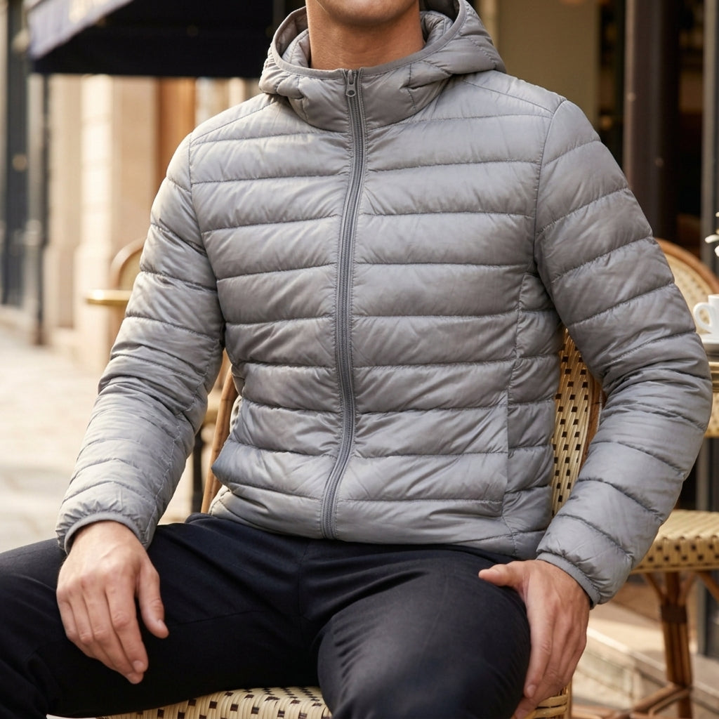 HOODED QUILTED PUFFER JACKET FOR WOMEN