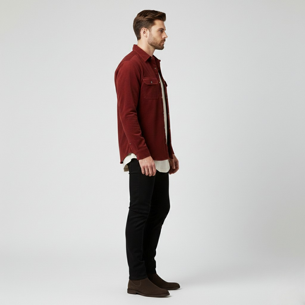 Men's Brushed Cotton Overshirt