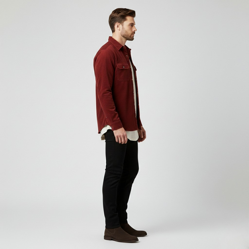Men's Brushed Cotton Overshirt