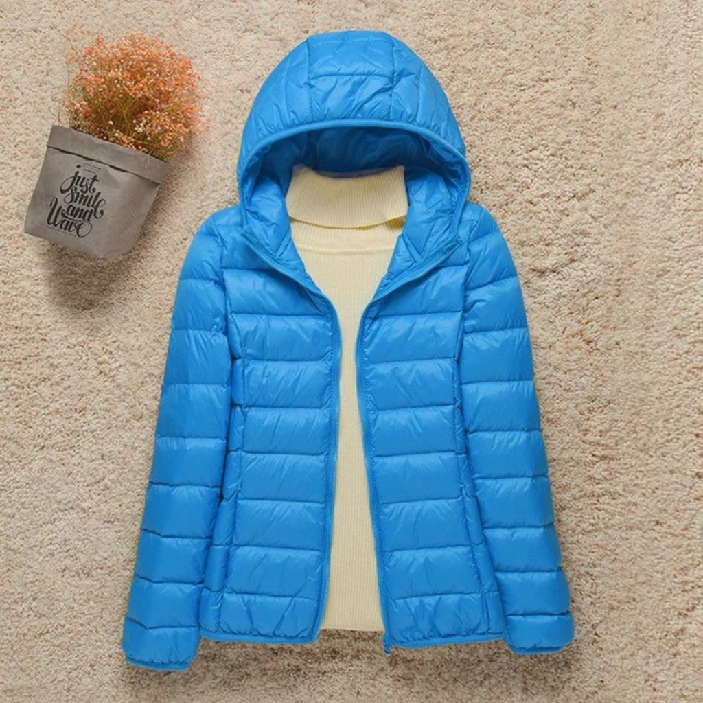 HOODED QUILTED PUFFER FOR WOMEN