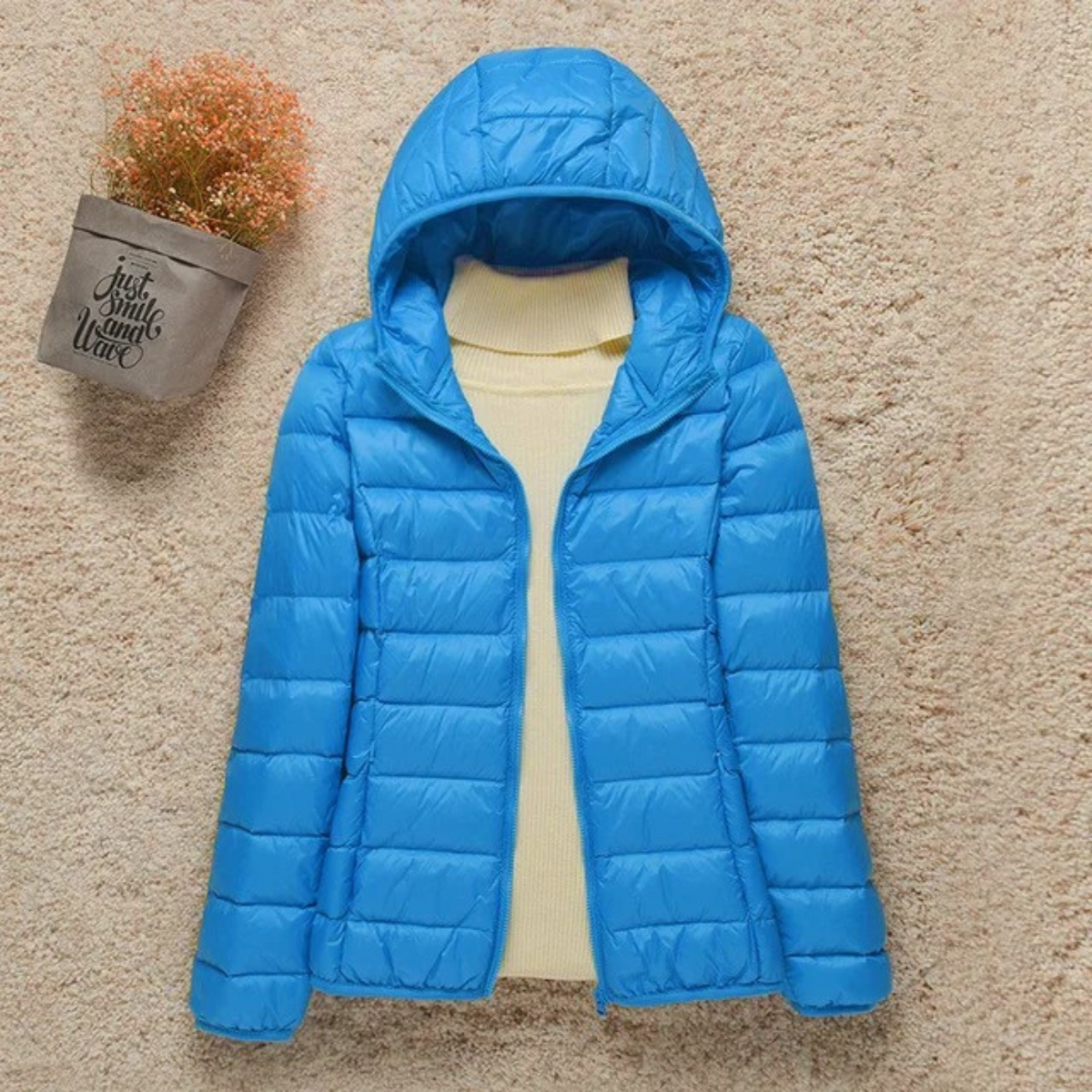 HOODED QUILTED PUFFER FOR WOMEN
