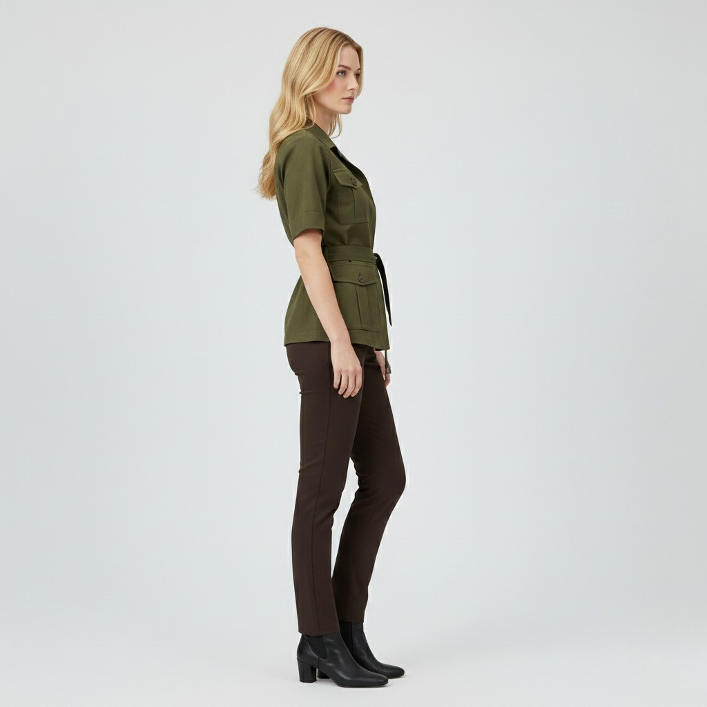 Women's Belted Safari Utility Jacket