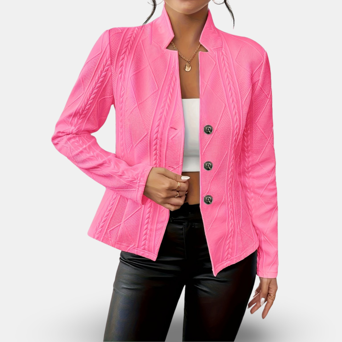 FITTED KNIT CARDIGAN FOR WOMEN