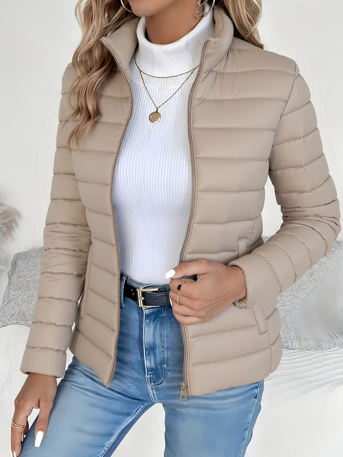 QUILTED PUFFER JACKET FOR WOMEN