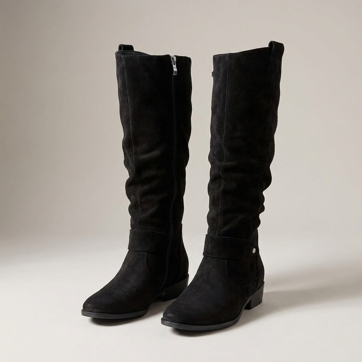 WIDE-FIT KNEE HIGH BOOTS FOR WOMEN