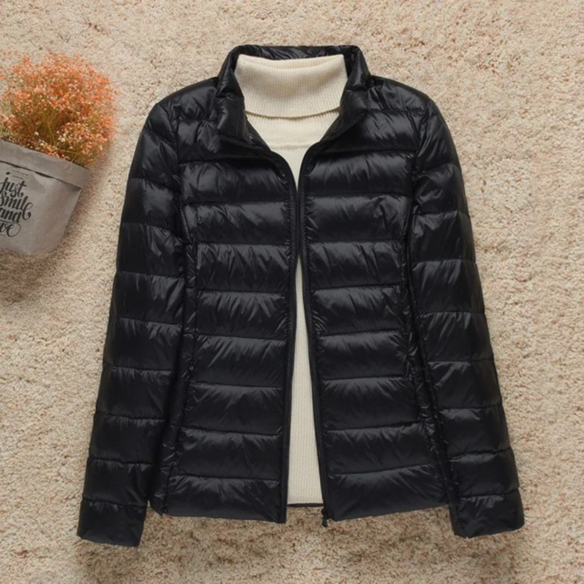 HOODED QUILTED PUFFER FOR WOMEN