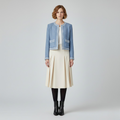 Women's Contrast-Trim Bouclé Jacket