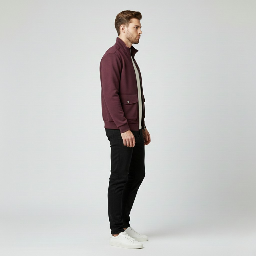 Men's Structured Utility Zip Jacket
