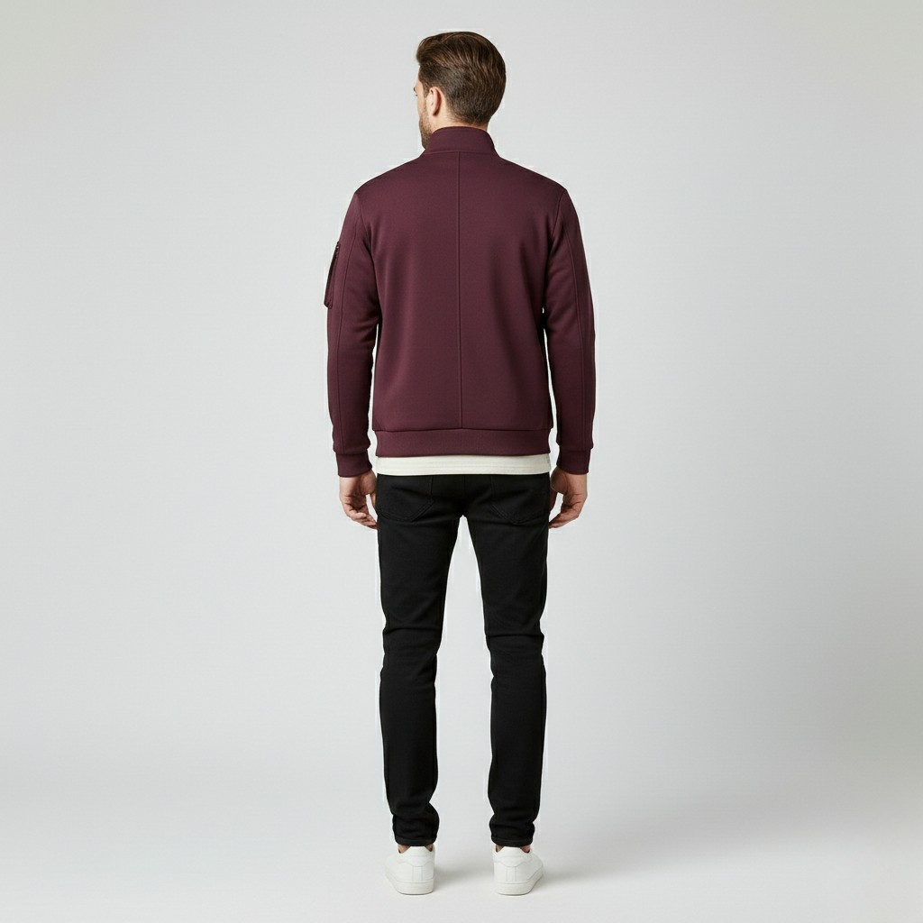 Men's Structured Utility Zip Jacket