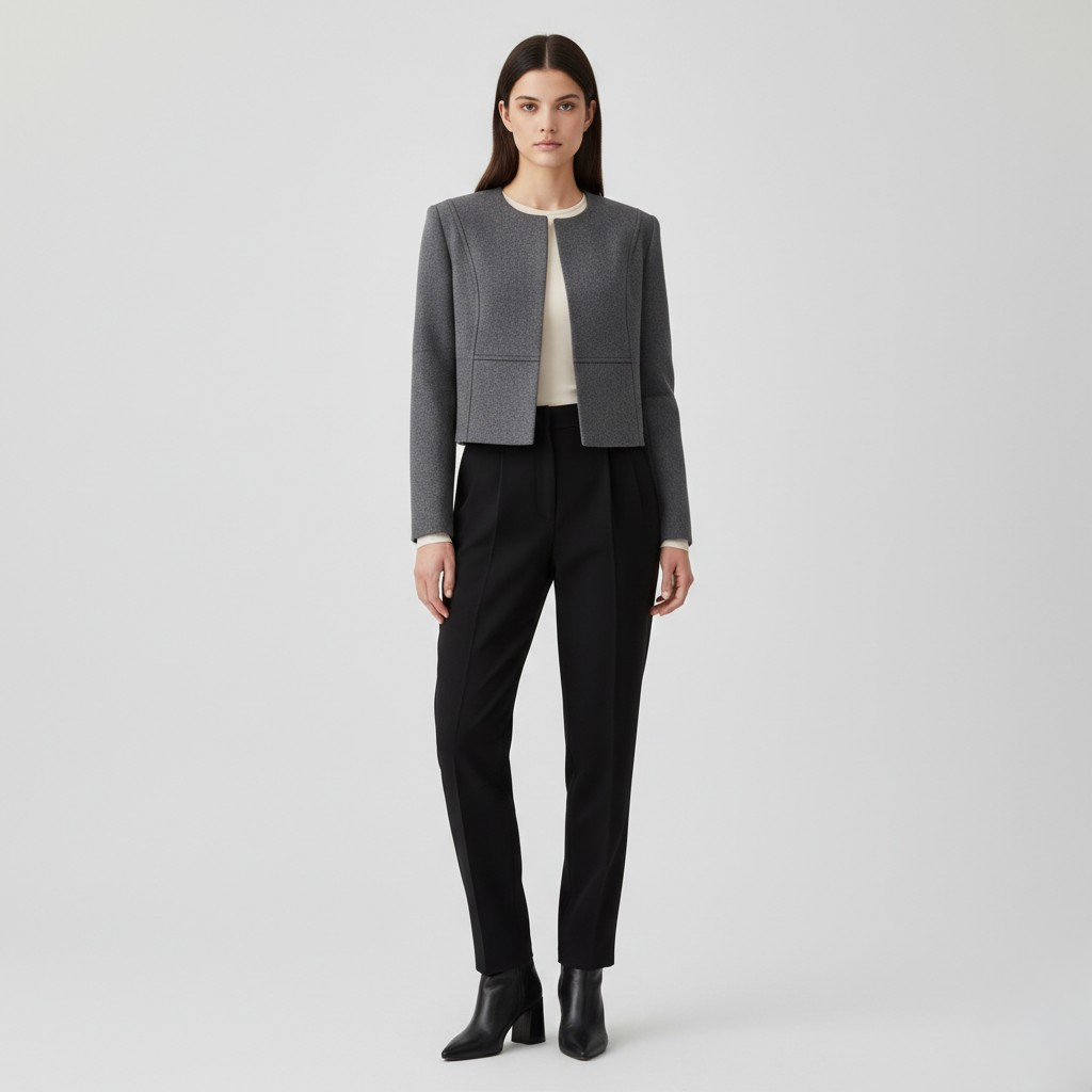 Women's Structured Cropped Jacket