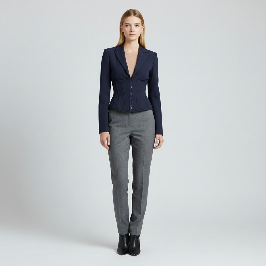 Women's Corset-Structured Blazer