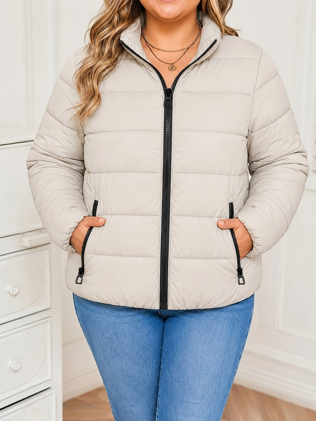 QUILTED PUFFER JACKET FOR WOMEN
