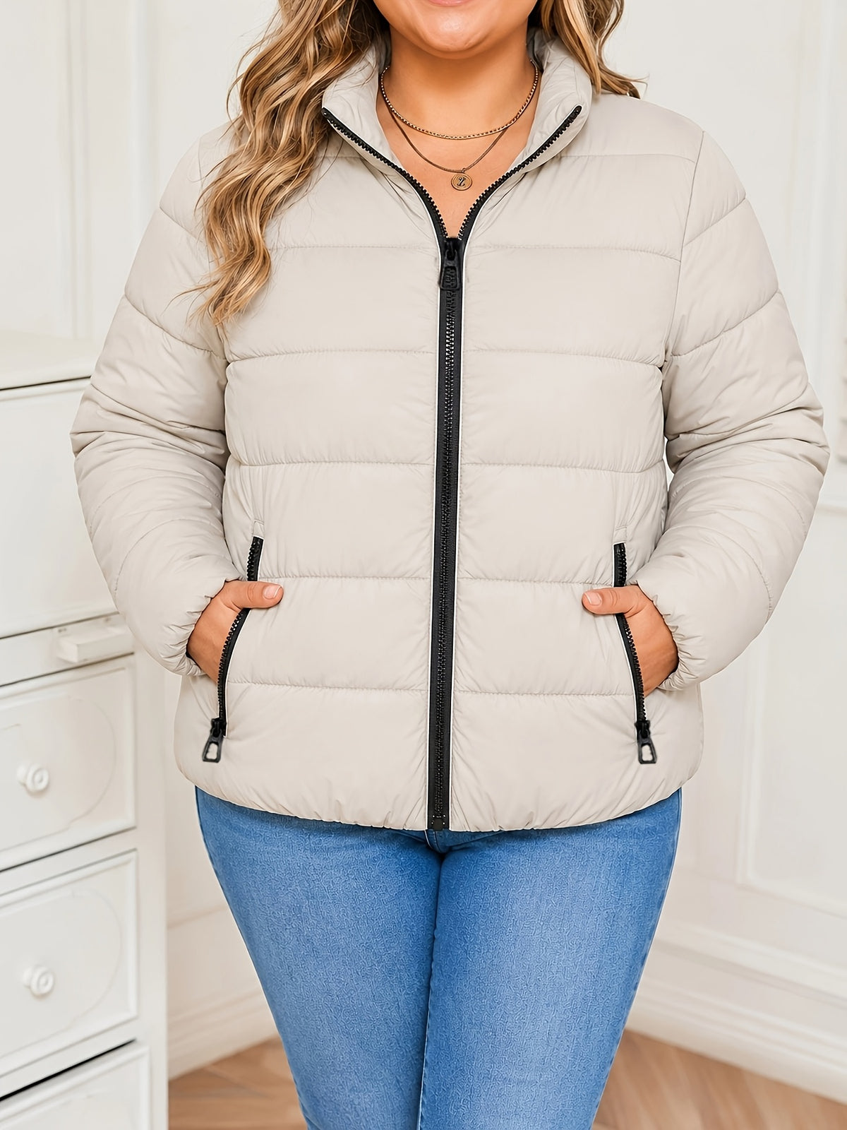 QUILTED PUFFER JACKET FOR WOMEN