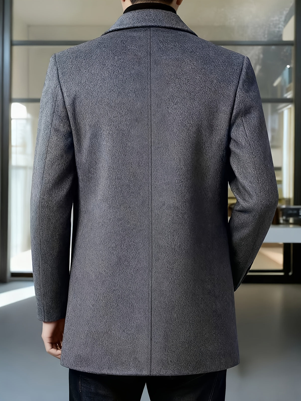 CLASSIC COLLAR TRENCH COAT FOR MEN