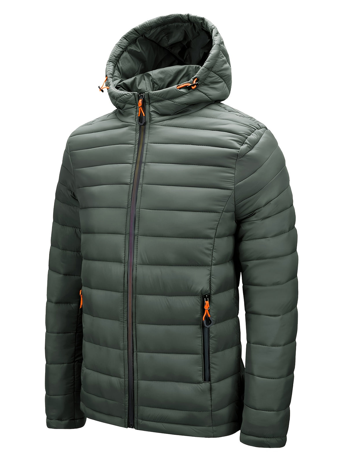 HOODED QUILTED PUFFER JACKET FOR MEN