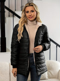 SHERPA HOODED PUFFER JACKET FOR WOMEN
