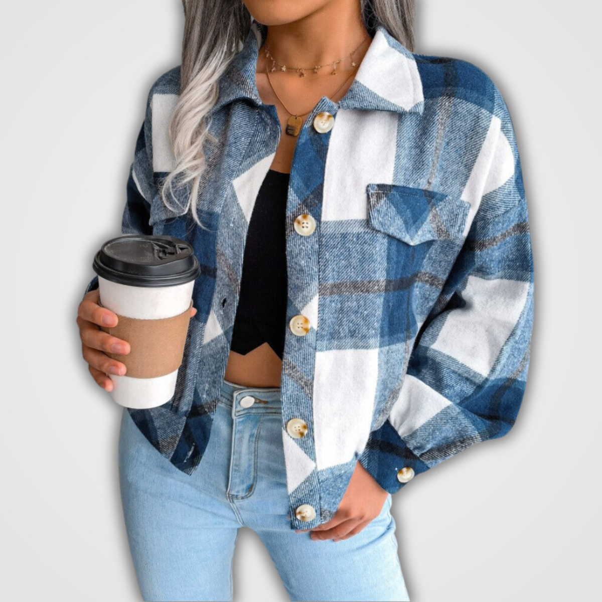 RIBBED OPEN-FRONT CARDIGAN FOR WOMEN