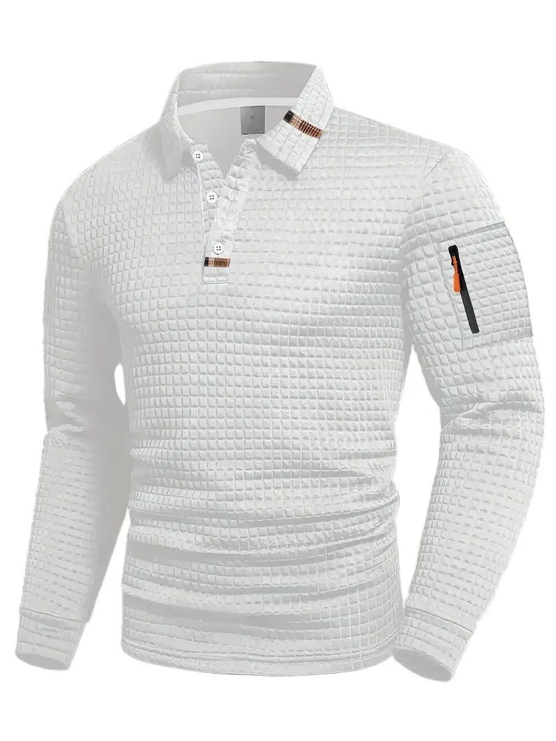 QUILTED RELAXED FIT SWEATER FOR MEN
