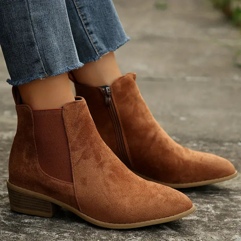 SUEDE CHELSEA BOOT FOR WOMEN