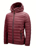 HOODED QUILTED PUFFER JACKET FOR MEN