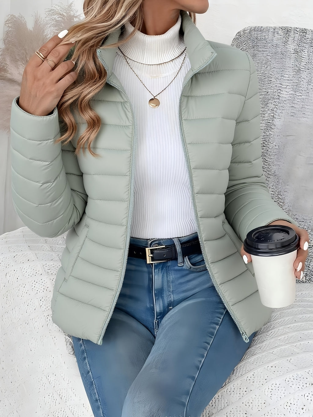 QUILTED PUFFER JACKET FOR WOMEN