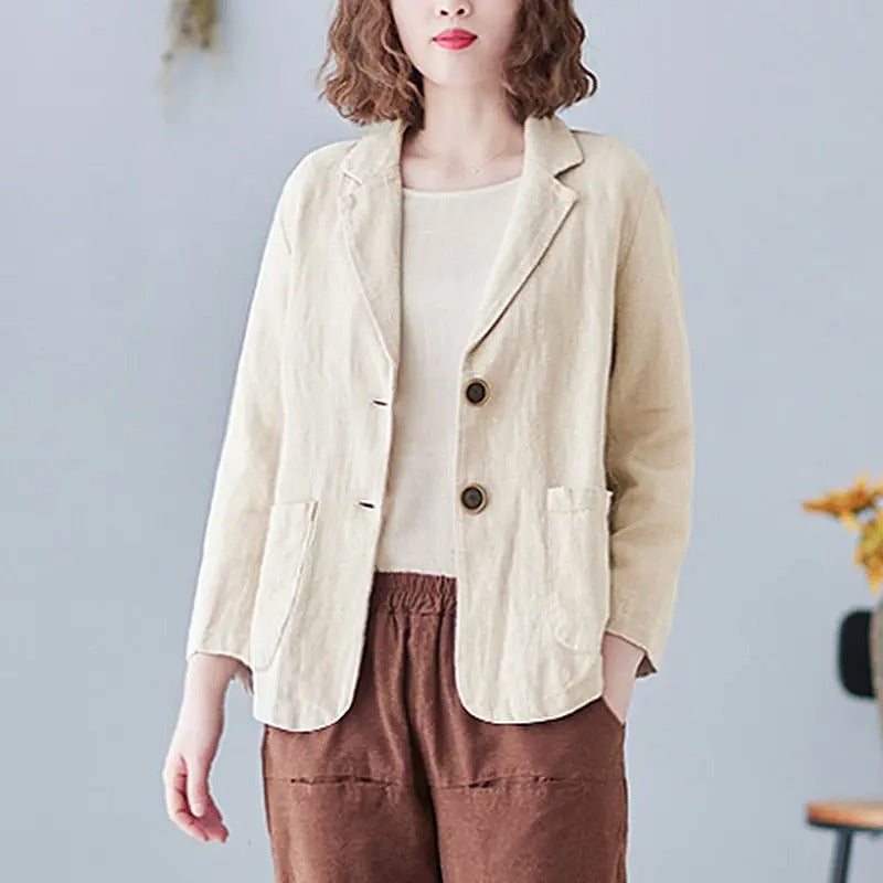 STRUCTURED POCKET BLAZER FOR WOMEN