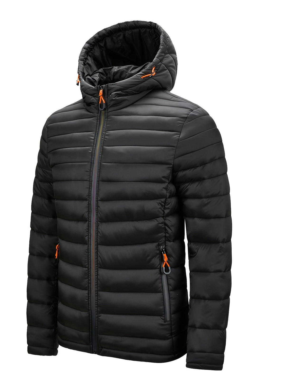 HOODED QUILTED PUFFER JACKET FOR MEN