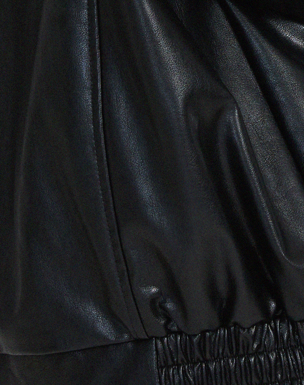 OVERSIZED FAUX SUEDE LEATHER JACKET FOR WOMEN