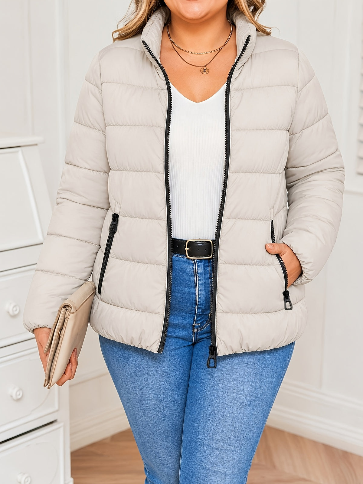 QUILTED PUFFER JACKET FOR WOMEN