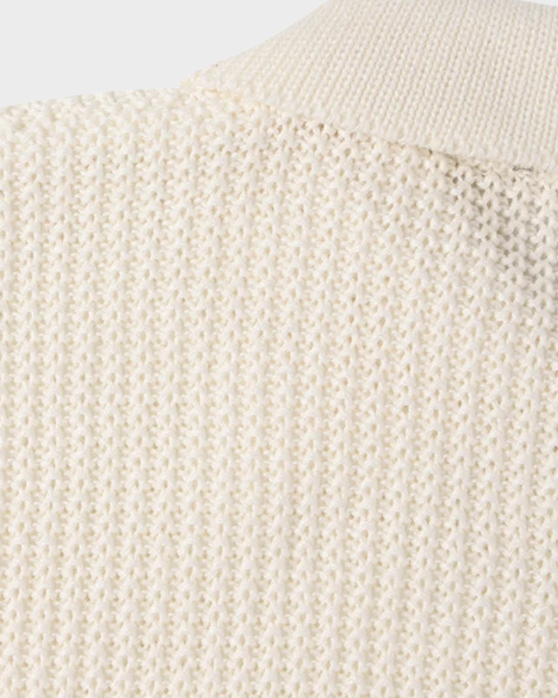 ZIP COLLAR KNIT SWEATER FOR MEN