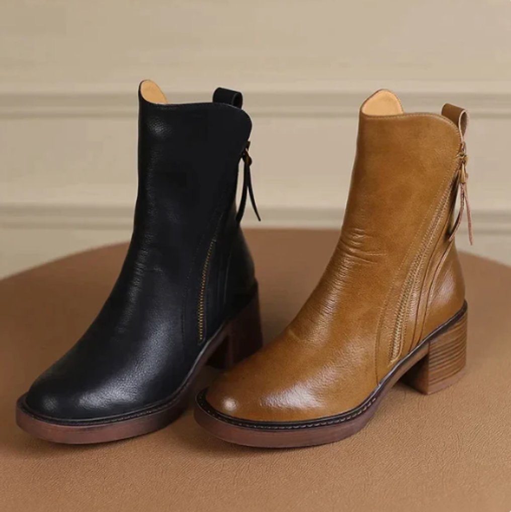 BLOCK HEEL CHELSEA BOOT FOR WOMEN