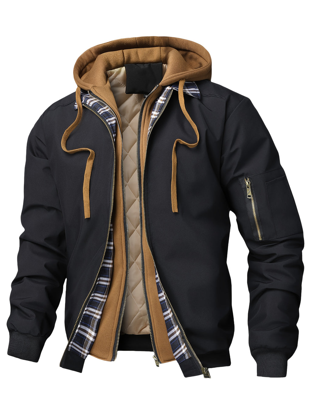 HOODED PUFFER JACKET FOR MEN