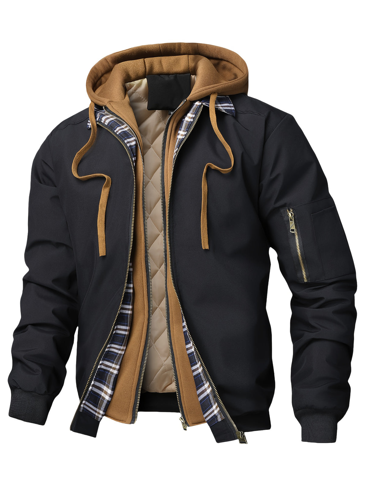 HOODED PUFFER JACKET FOR MEN