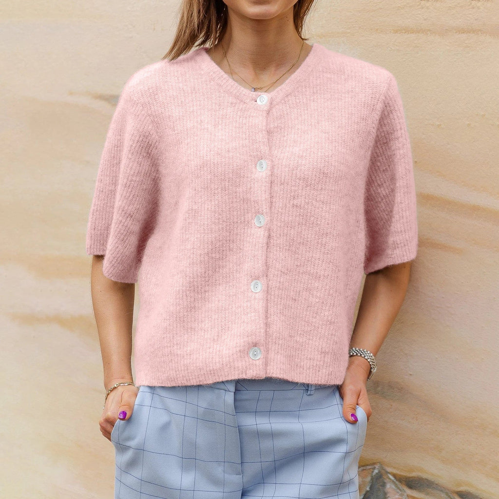 ROUND NECK KNIT VEST FOR WOMEN