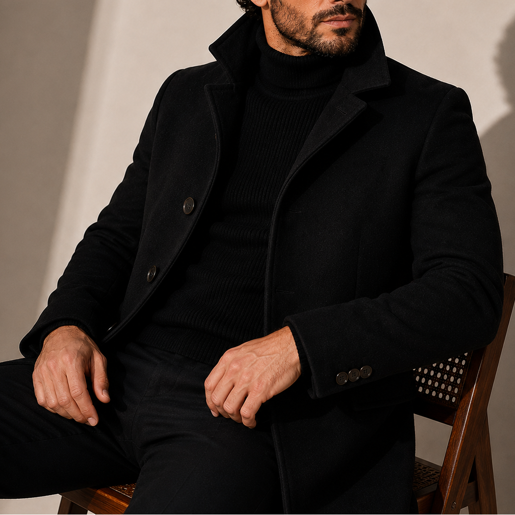 STAND COLLAR WINTER COAT FOR MEN