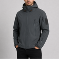HOODED SOFTSHELL COAT FOR MEN
