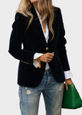STRUCTURED SHOULDER BLAZER FOR WOMEN