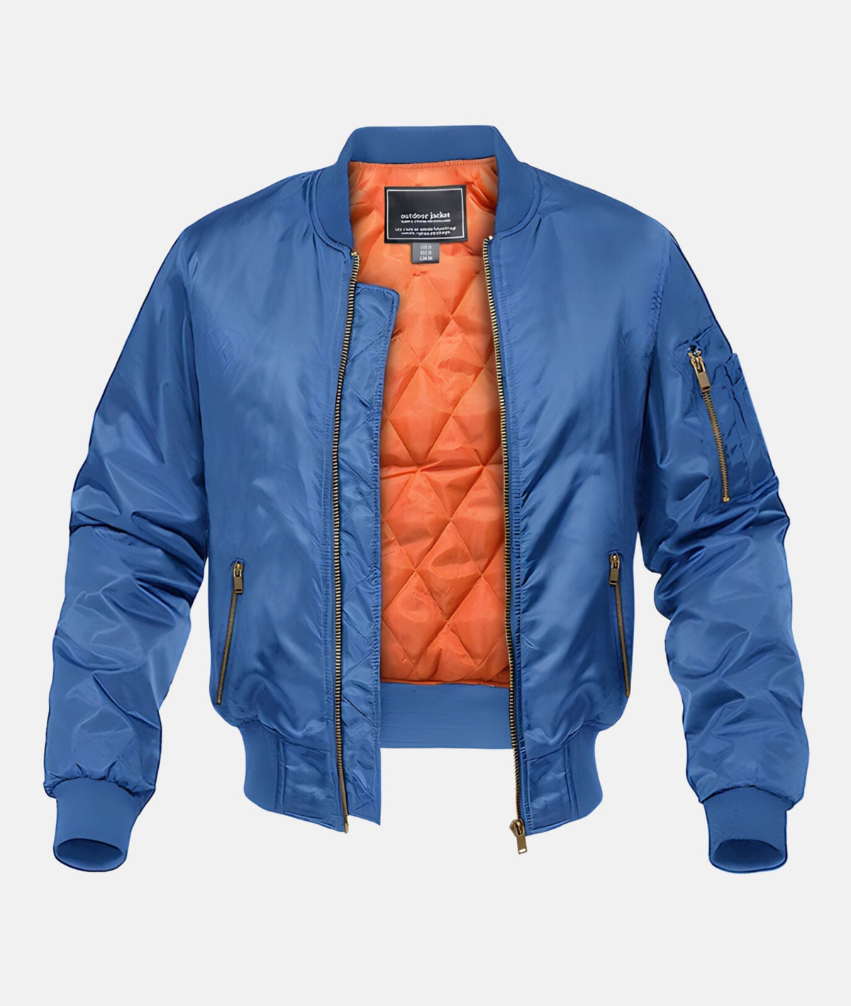 QUILTED ZIP BOMBER FOR MEN